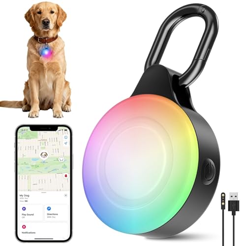 JIARUI Hundelicht mit Tracking Funktion, LED Wiederaufladbare Hundehalsband Lichter, 6 Modi IP...