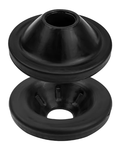 QLZOZB 2 Pcs Rear Upper Coil Spring Isolators Fit for Jeep Wrangler JK JKU 2007-2018 Replace 52059999AC, Rubber Rear Coil Spring Insulators (Stock Height)