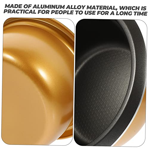 TOGEVAL 3 peças de alumínio com tampa interna de panela de inserção interna de aço para bolo antiade