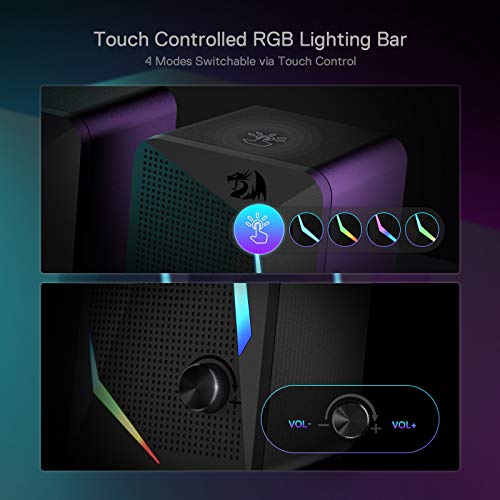 Redragon 683729740 Gs510 Rgb Desktop Speakers, 2.0 Channel Pc Computer Speaker thumb #5