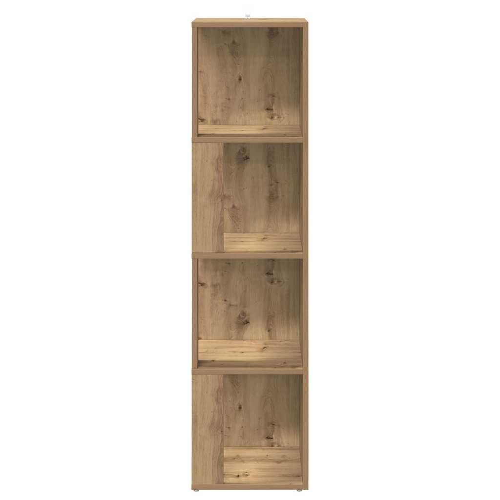 vidaXL Armoire d'angle chêne Artisanal 33x33x132 cm Bois d'ingénierie, étagère d'angle, bibliothèque, vitrine, étagère à Livres, Armoire