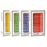 48Pcs Prepared Microscope Slides with Category Label, Animals Insects Plants Root Stem Leaves Sample Specimens Plastic Clear Prepared Slides for Students Kids Biological Science Education