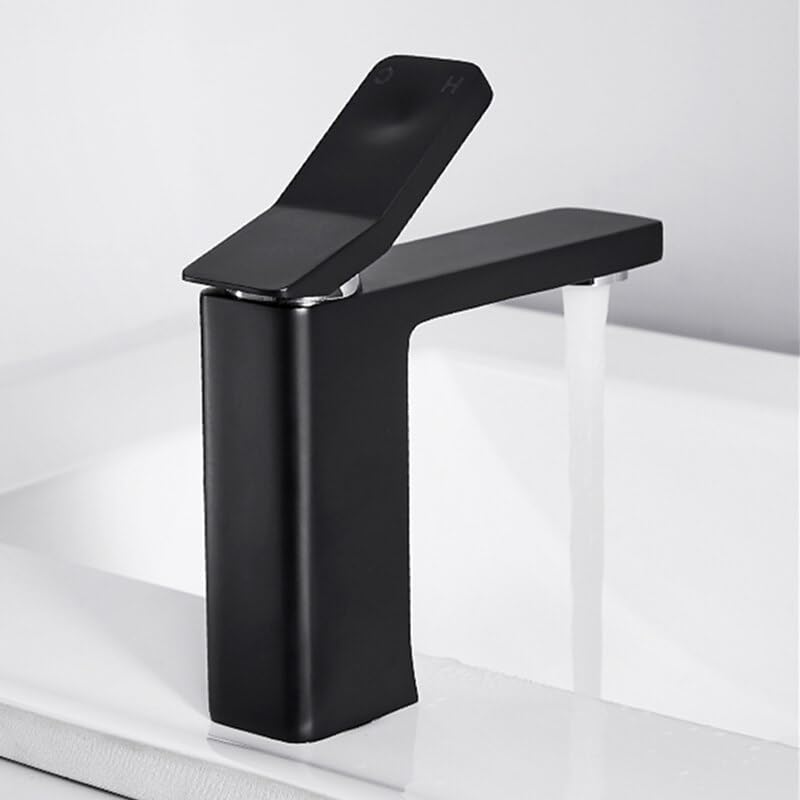 Mitigeur de salle de bain eau chaude et froide en laiton massif chrome