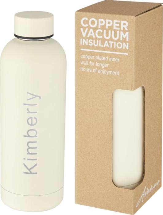 Borraccia personalizzabile modello glitter termica in acciaio INOX da 500 ml (Oro glitter