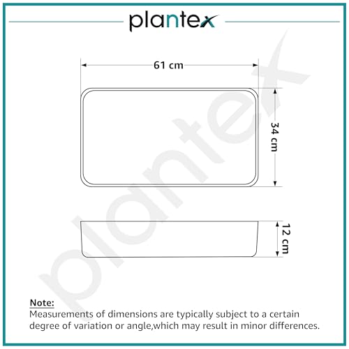 Image of Plantex Wash Basin for Bathroom /Ceramic Tabletop WashBasin /Sink /Basin for Bathroom /Restaurant, Hotel (Marble Finish, 24 x 13 x 5 Inch)