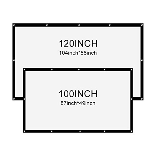 Pantalla portátil para proyector 120 pulgadas 16:9 miniatura 4