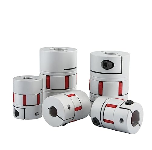 Rigid coupling,Stainless steel rigid coupling 1pcs CNC Coupler D55L66 Aluminum Flexible Shaft Coupling Motor Joint Solid Rubber ?Pad(15X26)