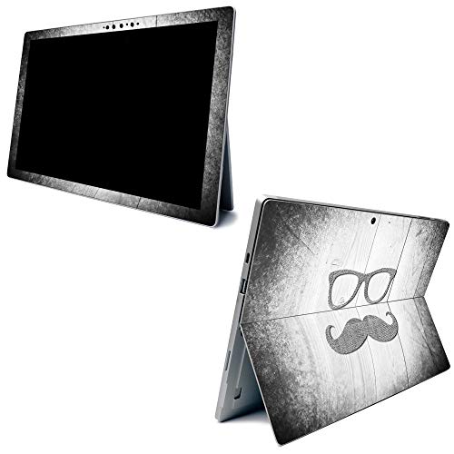Image of MightySkins Carbon Fiber Skin for Microsoft Surface Pro 7 - Hipster | Textured Carbon Fiber Finish | Easy to Apply, Remove, and Change Styles | Made in The USA