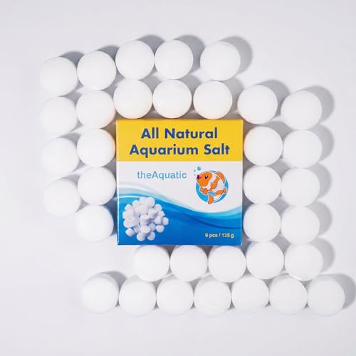Image of Premium Aquarium Salt, Aquarium Salt Freshwater Tablets for Aquarium Water Treatments Essential Supplies (9 Tablets)