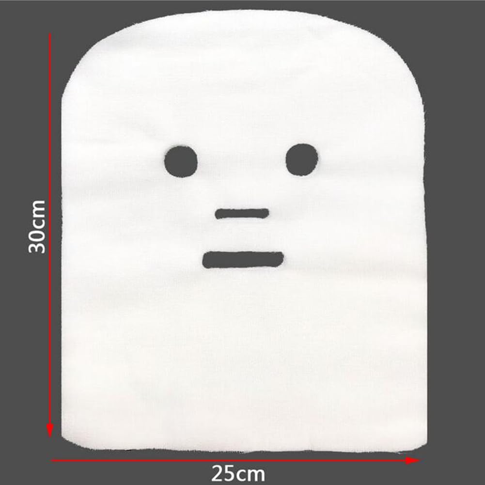 100 Pcs Gauze Mask Pre Cut Cotton Gauze Face Covers Soft Breathable Facial Pads for DIY Skincare Spa Beauty Salon Women Girls Home Use 12 x 10 inch - Image 2