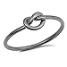 CHOOSE YOUR COLOR Sterling Silver Knot Ring