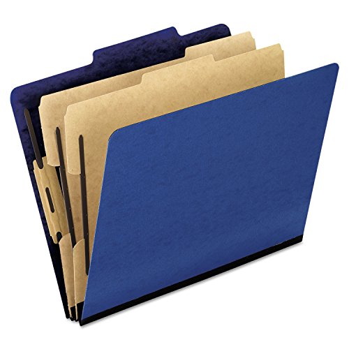 Pendaflex Moisture-Resistant Classification Folders, Letter Size, Blue, 10 Count (Pack of 1)