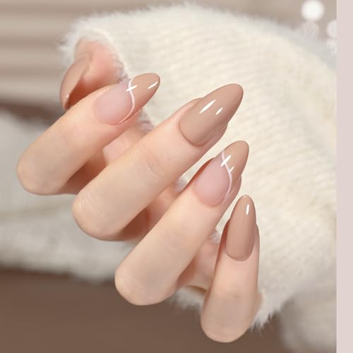 Image of GAOY Gray Gel Nail Polish Set, 6 Colors Nude Brown Beige Soak Off UV Light Cure Gel Polish Kit for Salon and Nail Art DIY at Home