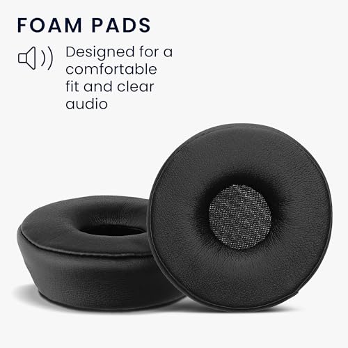 kwmobile 2X Ohr Polster für Jabra Engage 65 / Engage 75 / Engage 55 Ohrpolster - Ersatz Ohrpolster - Kopfhörer Ersatzteile - Kopfhörer Ersatzpolster für Over Ear Headphones