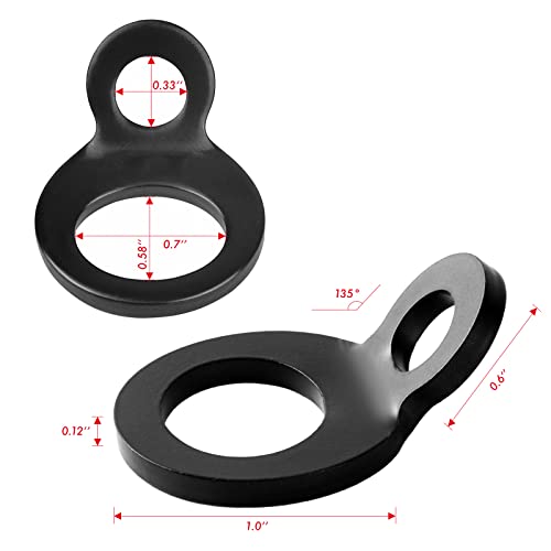 Vexplo 8Pcs Sturdy Dirt Bike Tie Down Strap Rings For Motorcycle Dirtbike Atv Trailer Truck, Multi-Purpose Tiedown Strap Rings For Bungie Ratchet Strap Cargo Hooks Carabiners #TOP1