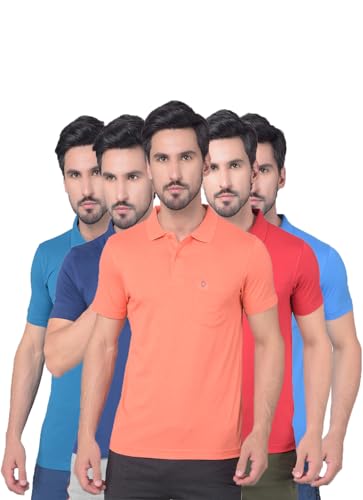 Image of Dollar Mens Cotton Casual Solid Polo Tshirt (Pack of 1)