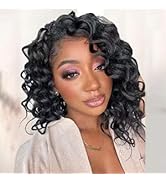8 Packs Ocean Wave Crochet Hair 9inch Deep Wave Crochet Hair for Black Women ,Ocean Wave Braiding...