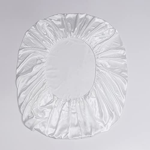 Drap-housse en satin blanc grands bonnets matelas épais