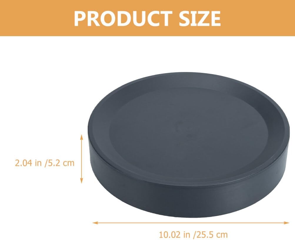Yardwe Plastic Tray for Plants Rolling Plant Tray Planter Holders Movable Tray for Plants Plant Pot Tray Plant Plate Plants Base Gardening Pot Tray Flowerpot Stainless Steel Garden Pot