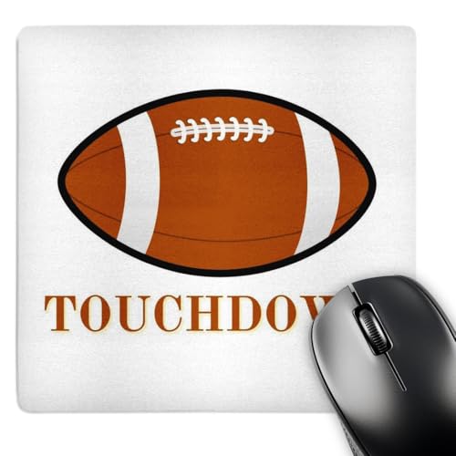 3dRose Mary Aikeen-Football Quotes - Image of a Football with Text - Mouse Pads (mp-378000-1)