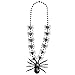 Produktbild Widmann 8598R  Halskette Spinnendekor, 12 kleine Spinnen, 1 Riesenspinne, Schmuck, Kette, Accessoire, Hexen, Spinnenfrau, Motto Party, Halloween, Karneval