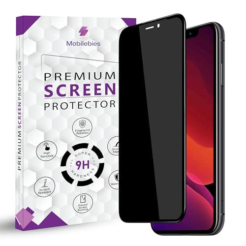 Image of Premium Privacy Tempered Glass Screen Protector for iPhone XS Max /iPhone 11 Pro Max (5.8 Inch, Pack of 1) Anti-Spy /Anti-Peeping 9H Hardness Screen Guard with Installation Kit & Guide