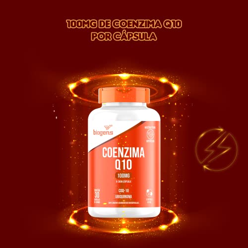 Coenzima Q10 100mg Coq-10 Ubiquinona, Biogens, Kit 2x 30 cápsulas