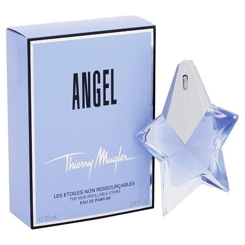 Amazon.com: Ángel por las mujeres Thierry Mugler 0,8 onza/25 ml Non  rellenables Eau de Parfum spray : Belleza y Cuidado Personal