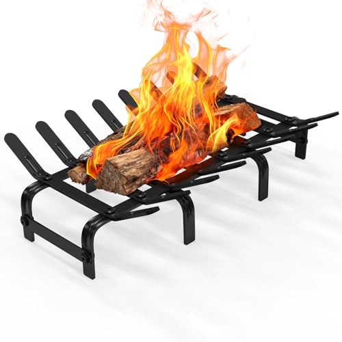 Reviews de Leña para comprar hoy. 49 TBMLC Rejilla de Chimenea de Acero Negro - Estante de Leña de Acero para Quemar Troncos, Soporte Elegante y Duradero para Quemar Leña para Chimenea Interior, Hogar o Foso de...