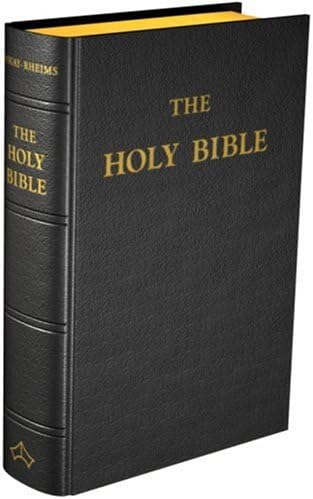 Douay-Rheims Bible [Large size, black hardcover]