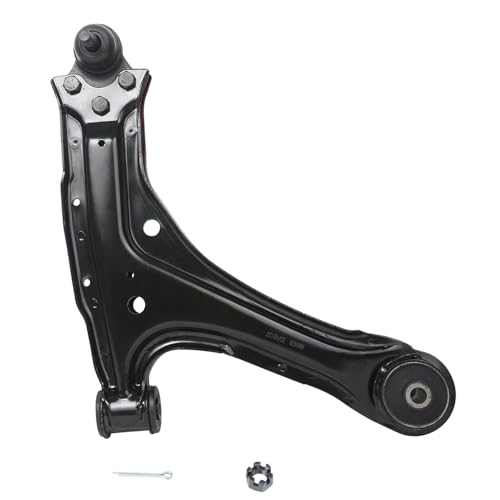 Image of Detroit Axle - 8pc Front End Suspension Kit for Chevrolet Malibu Pontiac Grand Am Olds Alero Cutlass, 2 Lower Control Arms w /Ball Joints 4 Inner & Outer Tie Rods 2 Boots Replacement