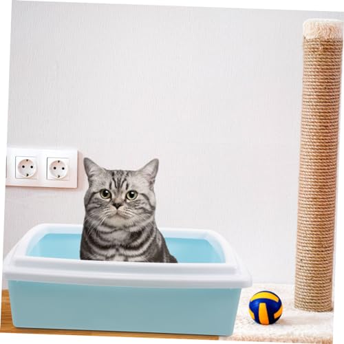 VANZACK Caixa De Areia Para Gatos Vaso Sanitário Para Gatos De Grande Capacidade Vaso Sanitário Para