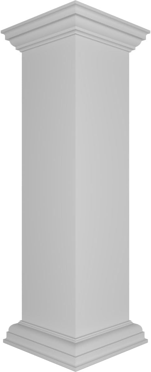 Ekena Millwork NWL10X40PLF0B0 Newel Posts, White