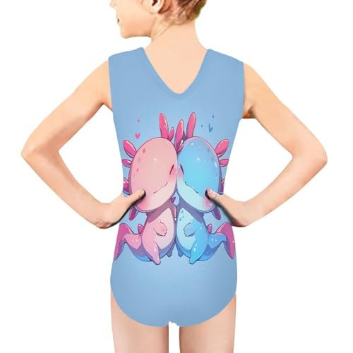 Image of Biyejit Girls Leotards Dance Sport Wear Gymnastics One-Piece Swimwear for Kids 3-14 Years