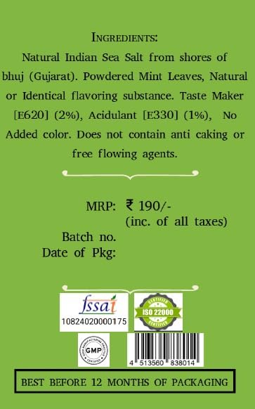 Foodaids Fresh Mint Salt for Mojito, Juices - 100 Gms 2