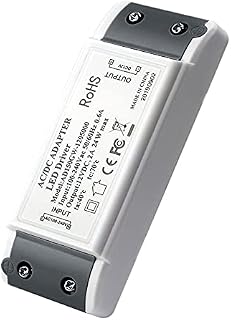 1-24w 12V Power Supply LED Driver Transformer, LED Driver Adapter 240V AC to 12V DC 2A - Constant Voltage for LED Strip Lights, Cabinet Lights, LED Display and G4, MR11, MR16 LED Light Bulbs