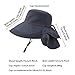 AEIOFU Ladies Sun Hat with Neck Flap Wide Brim Bucket Hat UV Protection UPF 50+ Beach Hat with Chin Strap and Ponytail Hole for Women Summer Hat Sun Hats Ladies Hiking Hat