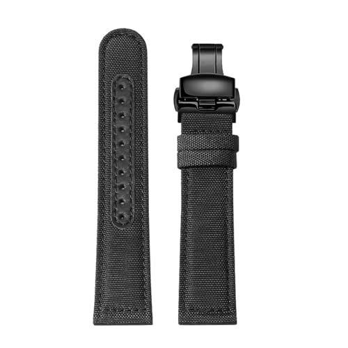Bracelet de montre en nylon 22 mm compatible avec Longines et Forerunner