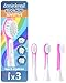 Produktbild demirdental Ersatzbürsten für Kinder passend für Philips Sonicare Ersatzbürsten Kids, Compact Mini geeignet für 3-6 Jahre, entspricht HX6034 HX6033, Magenta Lila, 3er Set