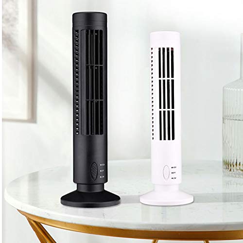 Ventilador de torre portátil Ventilador elétrico silencioso sem lâminas de 2 velocidades Ventilador