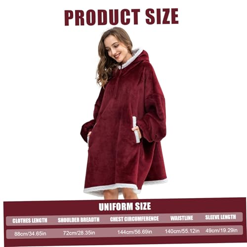 Manta sudadera acogedora para vacaciones de invierno y tardes de sofá 8
