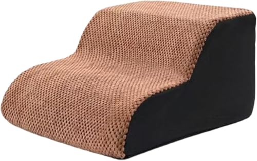 Bivoyud 犬 階段 クッション ステップ なだらか ドッグステップ 2段 角丸 コーデュロイカバー ペット スロープ 踏み台 滑り止め 犬用階段 ペット用階段 ペットステップ ソファ ベッド 段差 おしゃれ 犬 猫 ペット用品 (大型2段目:40×5