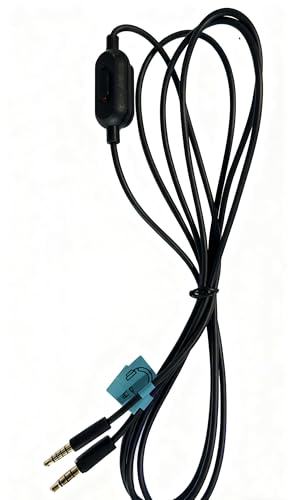 Cable de audio Jack 3.5mm para headset gaming 1.5 m miniatura 3