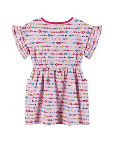 Pink Jersey Elastic Waist Dress for Kids (2-6) | Friendship Bracelet by Andy & Evan2