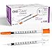 ONE-CARE Syringes 1 ml/cc, 31G x 5/16’’ (8mm), Orange Cap, 100/box