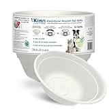 Kinn Kleanbowl Disposable Dog Food Bowls, 24 oz (Pack of 50) - Frame System Refills, Use for Travel, Boarding, or Crate, Compostable Pet Travel Bowl, No Plastic, Leakproof, Portable Dog Dish