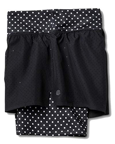 Short de course fille 2 en 1 fluide et extensible