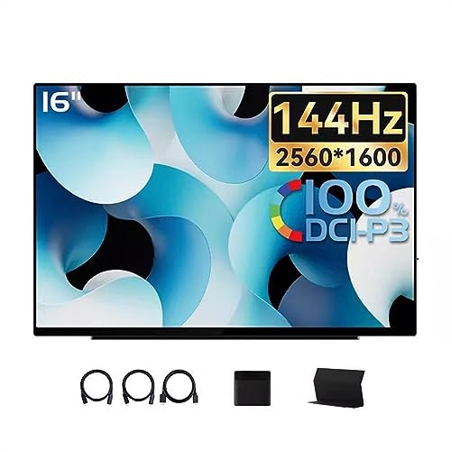 Image of Second Screen 16-inch 2K 144hz IPS External Screen Multifunction Touch Gaming Office Expansion Sub Portable Monitor Gaming