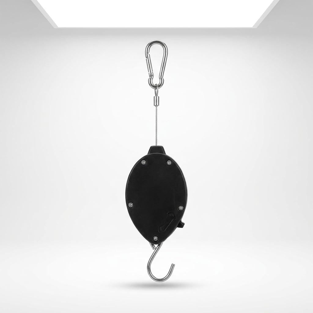 Retractable Plant Pulley Hanger for Hanging Baskets, Flower Pots, and Bird Cages - Heavy Duty Garden Hook-image-26
