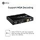 SMSL PO100 Pro MQA DDC XMOS XU316 Tragbarer Audio-Konverter Digital-Analog-Schnittstelle USB Eingang I2S/Optisch/Koaxial SPDIF-Ausgang (Toslink) Konverter für Telefon/TV/PS5/Switch